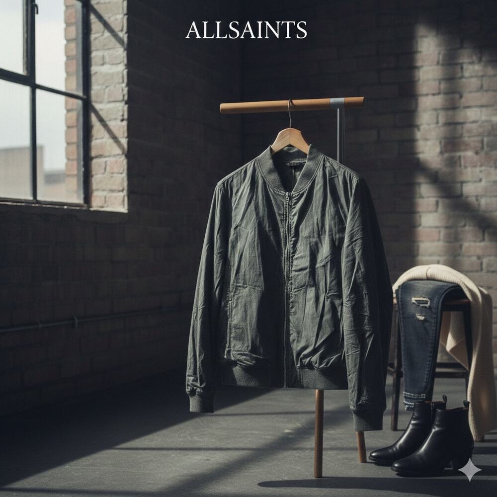 AllSaints Women’s Lightweight Bomber Jacket Sz. M